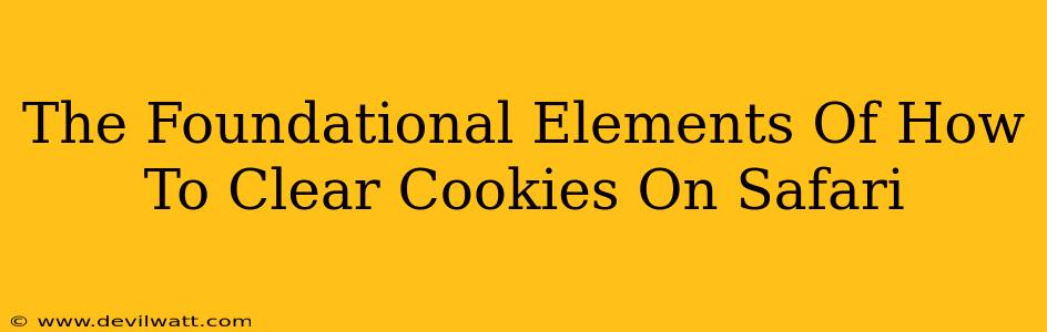 The Foundational Elements Of How To Clear Cookies On Safari